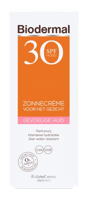 Biodermal Gevoelige Huid Zonnecrème Gezicht SPF30 - thumbnail