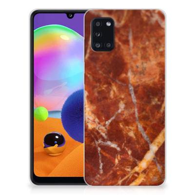 Samsung Galaxy A31 | TPU | Siliconen hoesje | Marmer Bruin