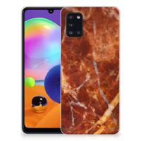 Samsung Galaxy A31 | TPU | Siliconen hoesje | Marmer Bruin - thumbnail