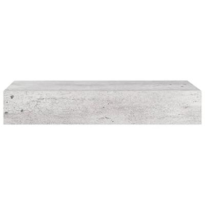 VidaXL Wandschap met lade 60x23,5x10 cm mdf betongrijs