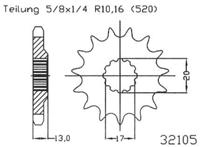 ESJOT Sprocket 520 13z standard - thumbnail
