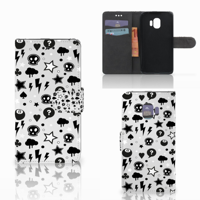 Telefoonhoesje met Naam Samsung Galaxy J2 Pro 2018 Silver Punk - thumbnail