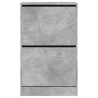 Schoenenkast 60x34x96,5 cm bewerkt hout betongrijs - thumbnail