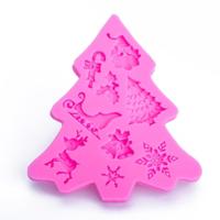 Kerstboom fondant siliconen mal cake chocolade biscuit decoratie tool - thumbnail