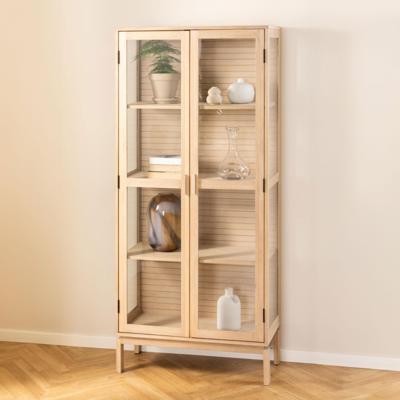 Bendt Vitrinekast 'Sharalyn' Eiken, 180 x 80cm