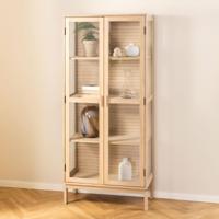 Bendt Vitrinekast 'Sharalyn' Eiken, 180 x 80cm - thumbnail