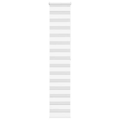 Zebra rolgordijn 45x200 cm stofbreedte 40,9 cm polyester wit