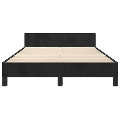 Bedframe zonder matras 120x190 cm fluweel zwart