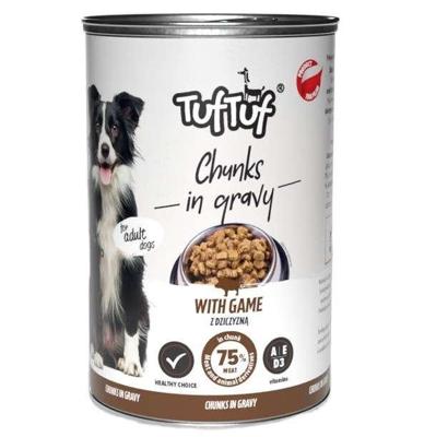 TUF TUF Meaty chunks with game - natvoer voor honden - 1250g