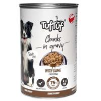 TUF TUF Meaty chunks with game - natvoer voor honden - 1250g - thumbnail