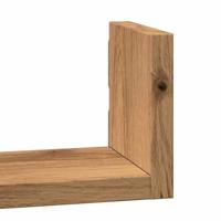 Wandschappen 3 st bewerkt hout artisanaal eiken - thumbnail