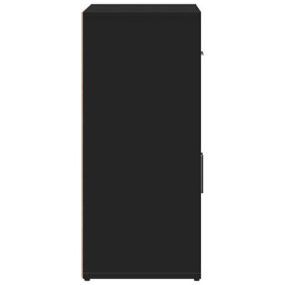 Dressoir 60x31x70 cm bewerkt hout zwart