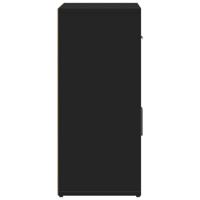 Dressoir 60x31x70 cm bewerkt hout zwart - thumbnail