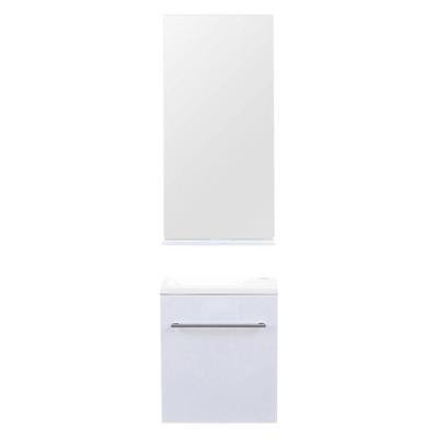 Fonteinmeubelset Differnz Tight 40x22 cm Met Spiegel en Planchet Wit Differnz