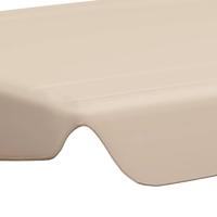 VidaXL Vervangingsluifel voor schommelbank 188/168x145/110 cm beige - thumbnail