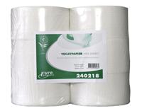 Toiletpapier Euro Products Q5 jumbo klein recycled 2-laags 180m wit .. - thumbnail