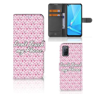 OPPO A72 | OPPO A52 Portemonnee Hoesje Flowers Pink DTMP OPPO A72 | OPPO A52 Portemonnee Hoesje Flowers Pink DTMP