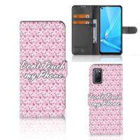 OPPO A72 | OPPO A52 Portemonnee Hoesje Flowers Pink DTMP - thumbnail