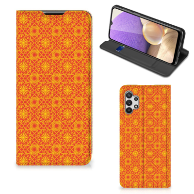 Samsung Galaxy A32 5G | Hoesje met Magneet | Batik Oranje