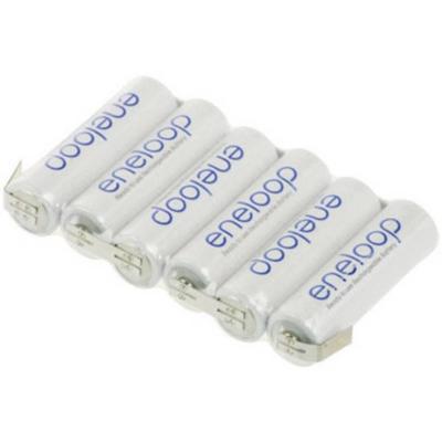 Panasonic eneloop Reihe F1x6 Accupack Aantal cellen: 6 Batterijgrootte: AA (penlite) U-soldeerlip NiMH 7.2 V 1900 mAh Panasonic eneloop Reihe F1x6 Accupack Aantal cellen: 6 Batterijgrootte: AA (penlite) U-soldeerlip NiMH 7.2 V 1900 mAh