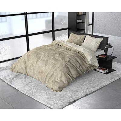 Sleeptime Flanel Washed Cotton Taupe 140 x 200/220 cm