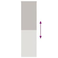 Doucherolgordijn 60x240 cm stofbreedte 56 cm - thumbnail