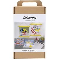 Creativ Company Hobbyset kleuren, schilderen volgens cijfers, acrylverf, 1 doos - thumbnail