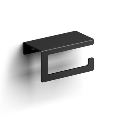 Clou Fold toiletrolhouder zonder klep gebogen model mat zwart CL/09.04029.21 Clou Fold toiletrolhouder zonder klep gebogen model mat zwart CL/09.04029.21