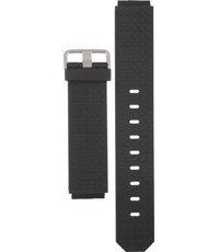 Horlogeband Jacob Jensen 413 Rubber Zwart 17mm