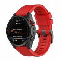 By Qubix - Siliconen sportbandje - Rood - Compatible met Garmin Instinct 3 / Instinct E - 45mm - Compatible Garmin bandje - Bandbreedte: 22mm - thumbnail