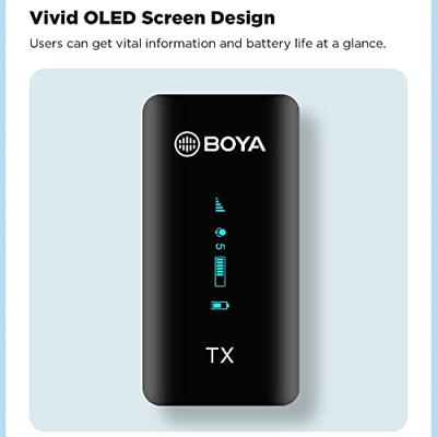Boya Wireless Microphone 2.4 Ghz 1 transmitter 1 receiver