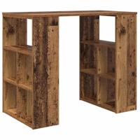 Bureau met plank Oud Hout 90 x 50 x 75 cm Bewerkt hout - thumbnail