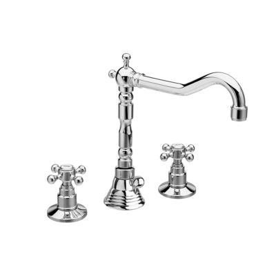 Wastafelmengkraan Retro 3-gats Sapho Antea 2-knop Uitloop Gebogen 17.5 cm Chroom (incl. waste) Wastafelmengkraan Retro 3-gats Sapho Antea 2-knop Uitloop Gebogen 17.5 cm Chroom (incl. waste)