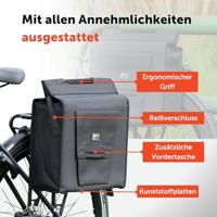 Fietstas New Looxs Daily Shopper 24 liter 35 x 40 x 16 cm - zwart - thumbnail