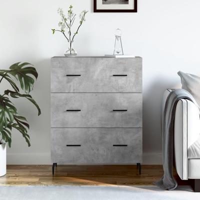 Dressoir 69,5x34x90 cm bewerkt hout betongrijs