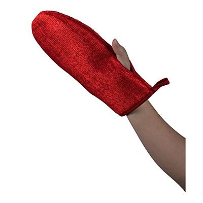 TRIXIE PLUIZENHANDSCHOEN DUBBELZIJDIG ROOD 25 CM 3 ST