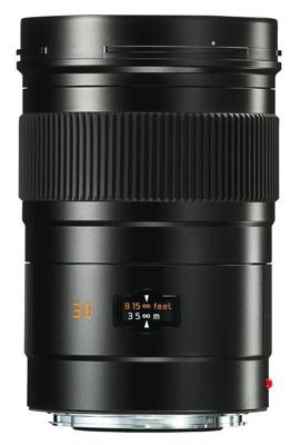 Leica 11073 30mm F/2.8 Elmarit-S ASPH zwart