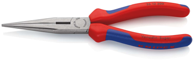 Knipex Platspitse Tang met Zijsnijder (Telefoontang) | 200 mm Lengte | Meer-Componentengrepen | Zwart Geatramenteerd - 26 12 200 SB Knipex Platspitse Tang met Zijsnijder (Telefoontang) | 200 mm Lengte | Meer-Componentengrepen | Zwart Geatramenteerd - 26 12 200 SB