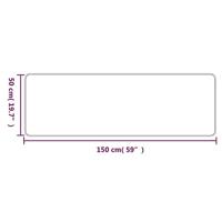 VidaXL Tapijtloper 50x150 cm sisal-look zilverkleurig - thumbnail