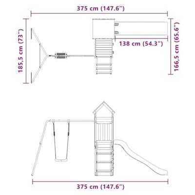Speelhuis massief douglashout