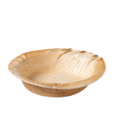 Depa Schaal | 1-vaks | palmblad | rond | 150ml | ∅12cm | naturel | 200 stuks - thumbnail