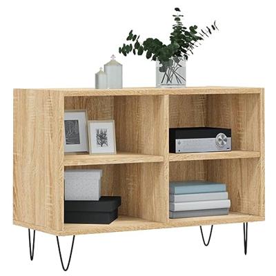 Tv-meubel 69,5x30x50 cm bewerkt hout sonoma eikenkleurig