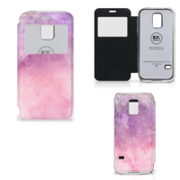 Hoesje Samsung Galaxy S5 Mini Pink Purple Paint - thumbnail