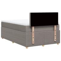 Boxspring met matras stof taupe 120x200 cm - thumbnail