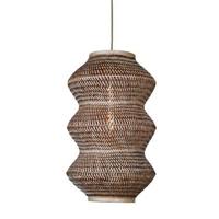 GOOD&MOJO Hanglamp 'Barbados' Bamboe, 3-lamps, kleur Naturel/Bruin - thumbnail