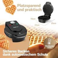 Clatronic 261 679 wafelijzer 5 wafel(s) Zwart 1200 W - thumbnail