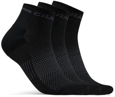 Craft 1910637 Core Dry Mid Sock 3-Pack - Black - 34/36 Craft 1910637 Core Dry Mid Sock 3-Pack - Black - 34/36