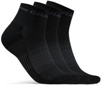 Craft 1910637 Core Dry Mid Sock 3-Pack - Black - 34/36 - thumbnail
