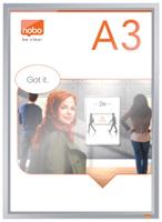 Nobo Impression clicklijst, ft A3, met geanodiseerd frame - thumbnail