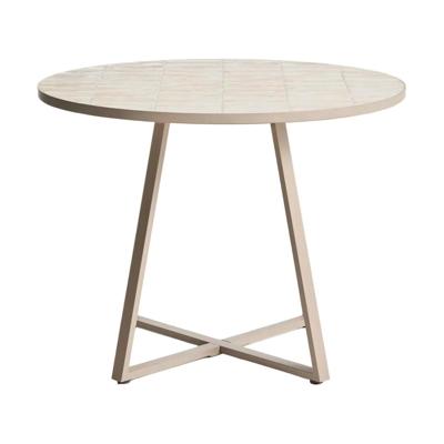 Kave Home Tella tuintafel Ø120 cm Beige